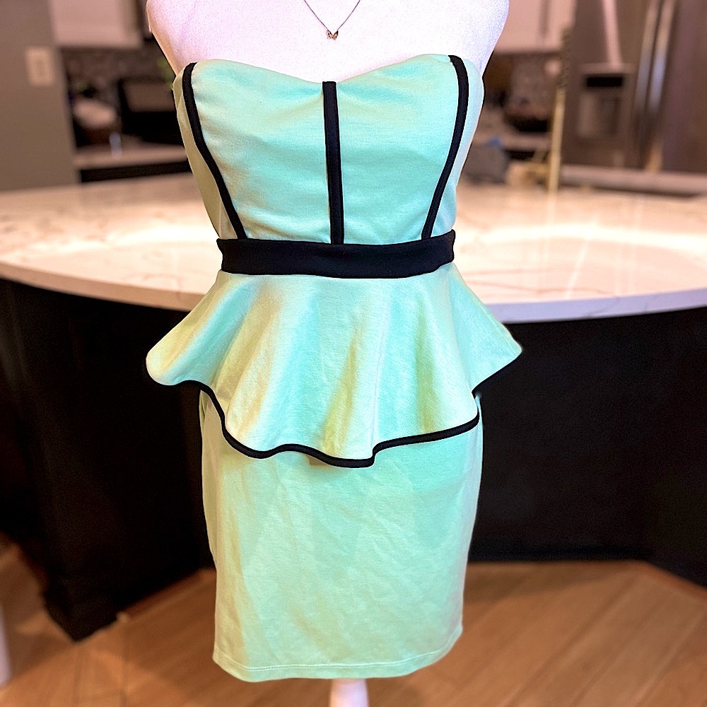 Mystic Sweet-ish Dish Mint Green Bodycon Mini Party Dress, Women’s Size Large - Picture 11 of 16
